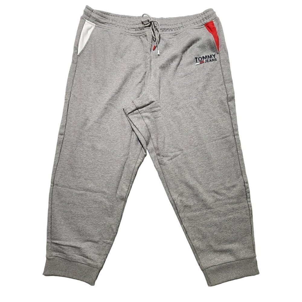 Tommy Hilfiger Sport Joggers Sweatpants Women's Gray Leg Spell Out XXL